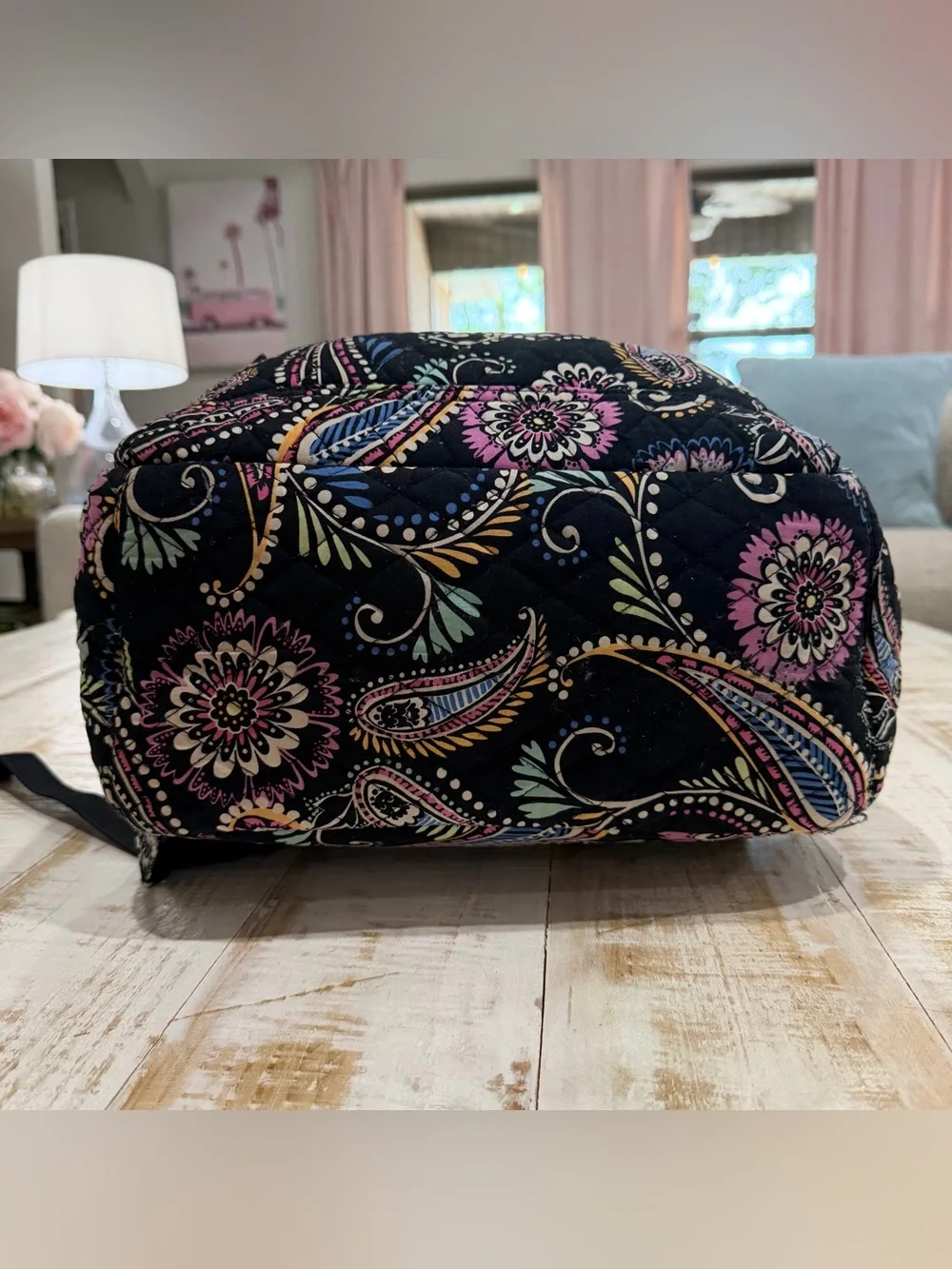 Vera Bradley Bandana Swirl Paisley Iconic Campus Backpack Retired Laptop Bag